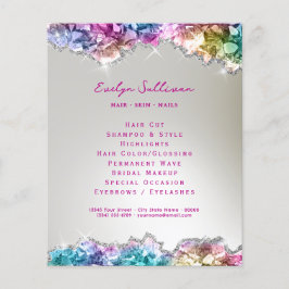 Flygblad för konstkristaller