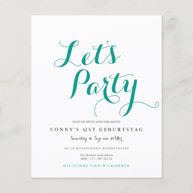 Flygblad för myntinbjudan (Baksidan)