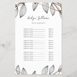 Flygblad för pris ram-lista för flytande geometri