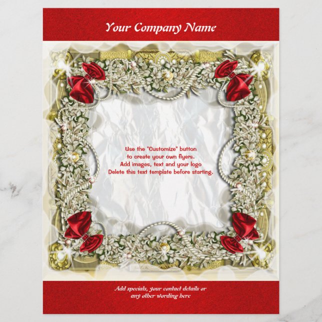 Flygblad mall julkampanj marknadsföring (Framsidan)