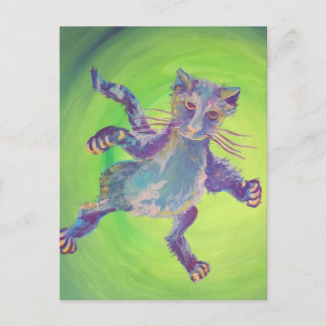 flygblått vykort (Framsida)