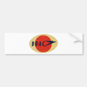 Flygbolaglogotyp för vintage BOAC Bildekal
