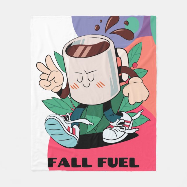 Flygbränsle Fleecefilt (Framsidan)