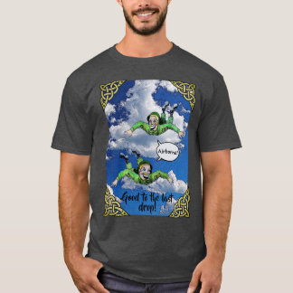 Flygburen, arméhoppparatrooper, arméns tecknad t shirt