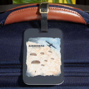 Flygburen Personlig för de finaste partinerns jump Bagagebricka