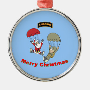 Flygburen Santa II Julgransprydnad Metall