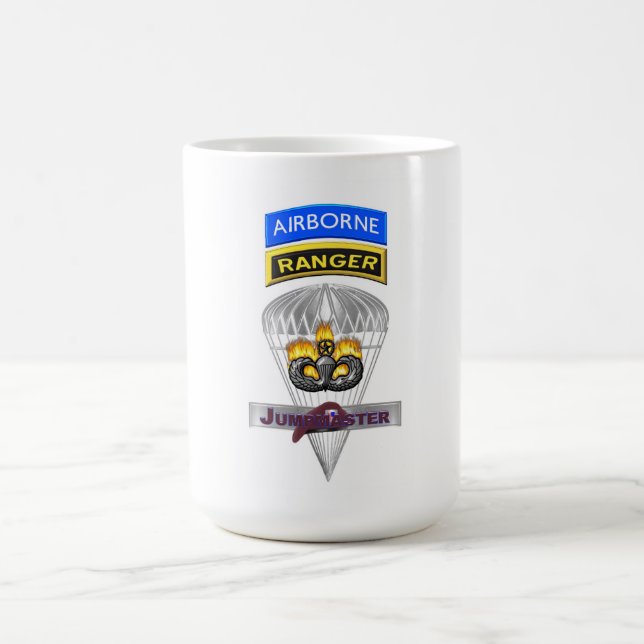 Flygburen Skogsvaktare Jumpmaster minneshögtid Kaffemugg (Center)