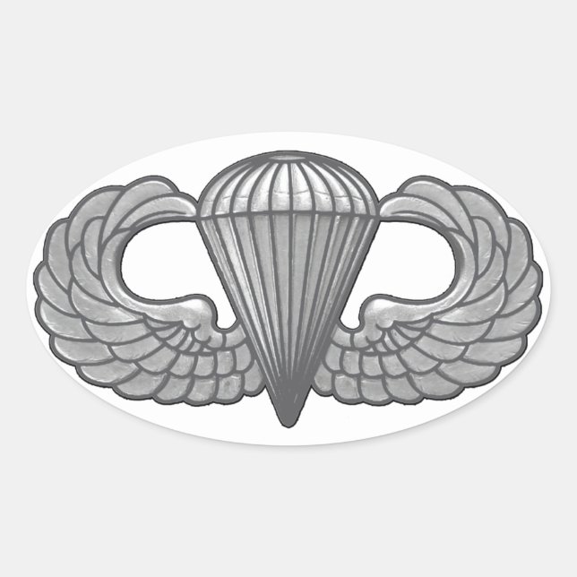 Flygburen Vapensköld Ovalt Klistermärke (Framsida)