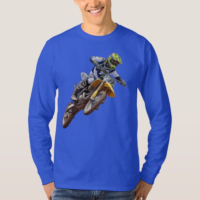 Flygburet Adrenalin: Motocross-flygning T Shirt (Framsida)