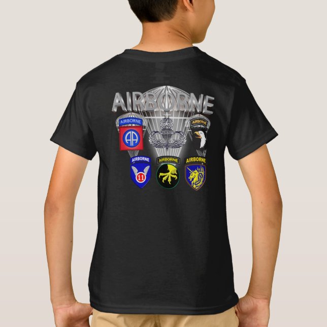 Flygburna enheter i armén t shirt (Baksida)