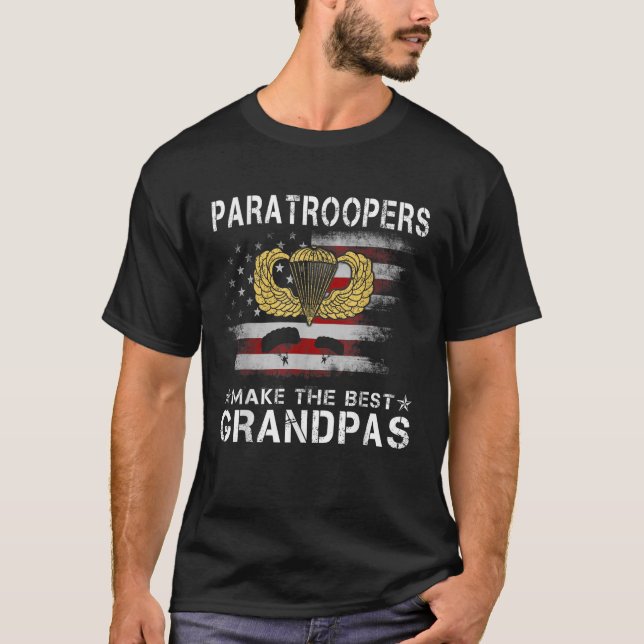 Flygburna paratroperer gör de bästa farfarmarna T  T Shirt (Framsida)