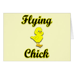Flygchick Hälsningskort