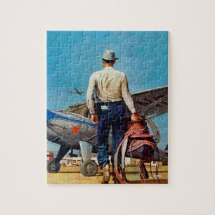 FlygCowboy vid meaden Schaeffer Pussel