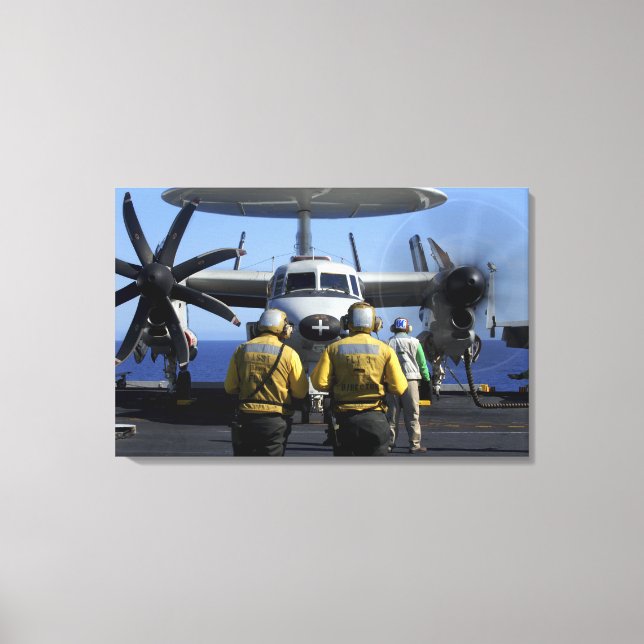 Flygdäcksdirektörer Canvastryck (Framsida)