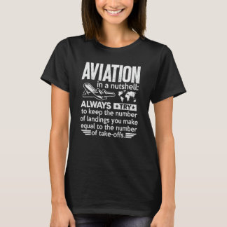 Flygdag Landningar Flygare Pilot Kapten Män Kvinno T Shirt