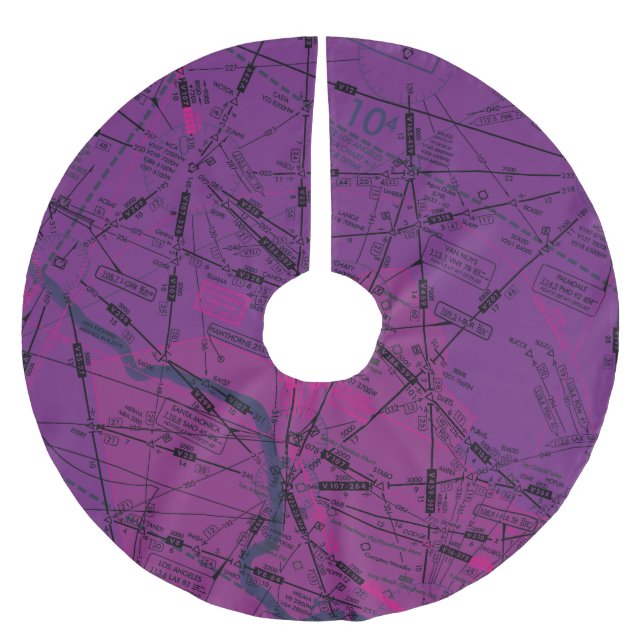 Flygdiagram i låghöjd över havet julgransmatta borstad polyester (Framsidan)