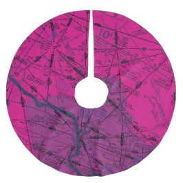 Flygdiagram i låghöjd över havet julgransmatta borstad polyester