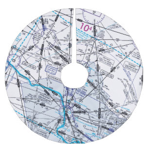 Flygdiagram i låghöjd över havet julgransmatta borstad polyester
