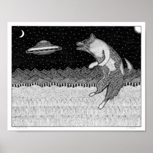 Flygdisketthund Poster