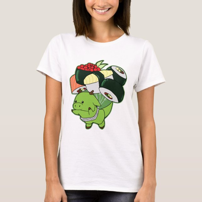 Flygdrake med sushiballonger tee (Framsida)