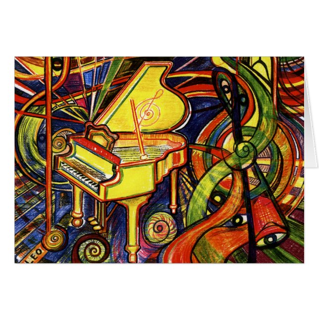 Flygel Hälsningskort (Framsidan Horizontal)