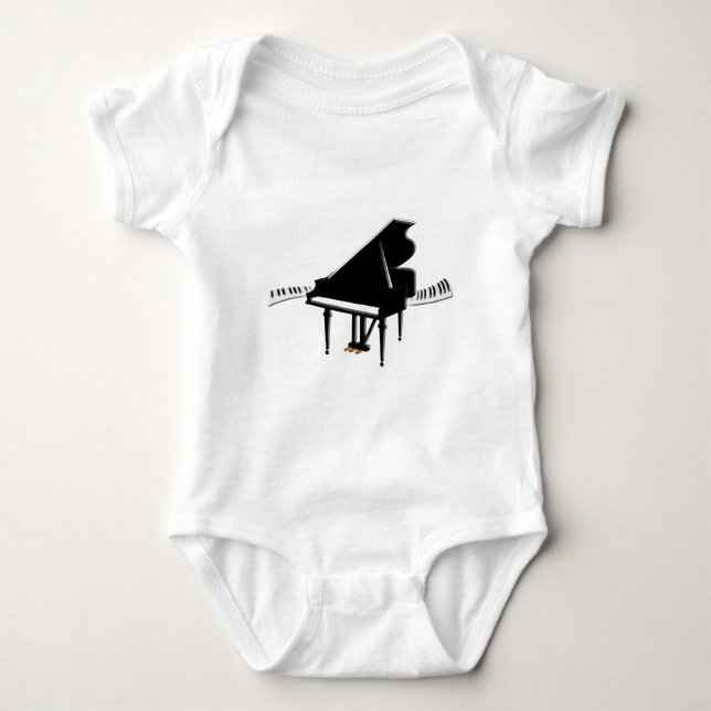 Flygel och tangentbord tee (Framsida)