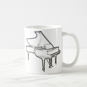 Flygel "teckning ", kaffemugg