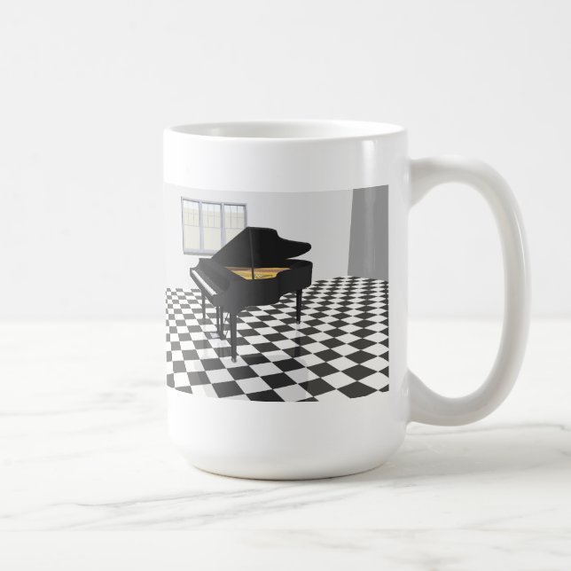 Flygeln & belägger med tegel golv: 3D modellerar: Kaffemugg (Höger)