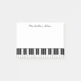 Flygelnycklar postar det noterar för pianist post-it block