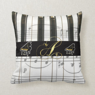 Flygeltangentbord för Monogram "A" Kudde