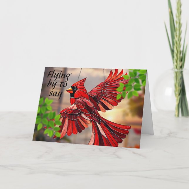 FLYGER FÖRBI FÖR ATT ÖNSKA GLAD JUL HELGKORT (Framsida)