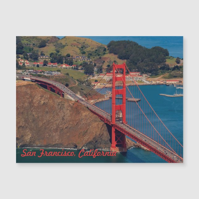 Flyger över San Francisco Golden Gate Bridge (Framsida)