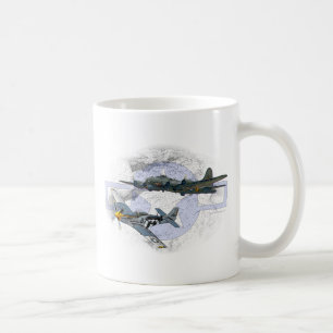 Flygeskort för Mustang P-51 Kaffemugg