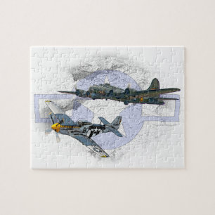 Flygeskort för Mustang P-51 Pussel