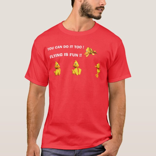 FLYGET ÄR ROLIGT!! T-SHIRT (Framsida)