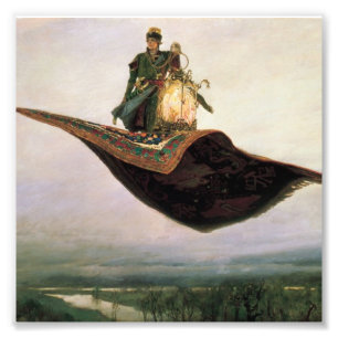 Flyget mattar vid Viktor Vasnetsov (1880) Fototryck