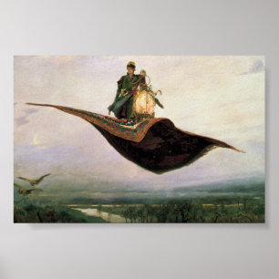 Flyget mattar vid Viktor Vasnetsov (1880) Poster