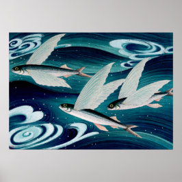 Flygfisk Ono Bakufu Cirka 1938 Poster