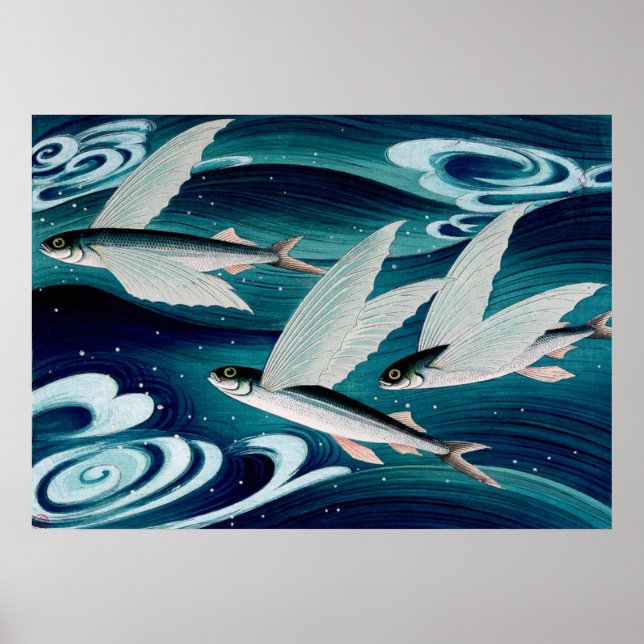 Flygfisk Ono Bakufu Cirka 1938 Poster (Framsidan)