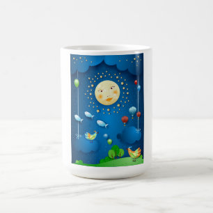 Flygfiskar och månljus kaffemugg