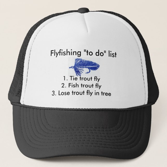 Flygfiske "att göra"-lista "Blue Matuka" Keps (Framsida)