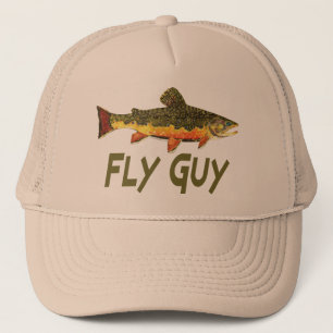 Flygfiske Brook Trout Fisherman Keps