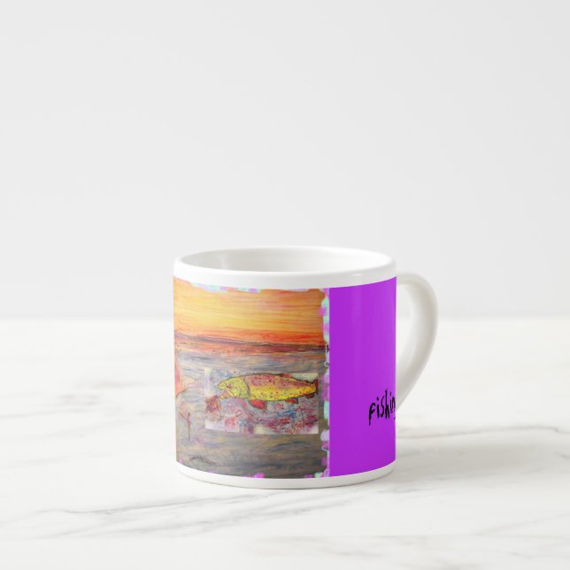 flygfiske espressomugg (Framsida höger)