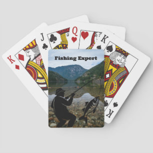 Flygfiske Expert Anpassade Sports Fisherman Casinokort