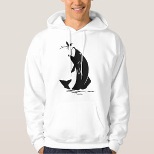 Flygfiske Fish Jump Larvea Krok Fisherman Gift Hoodie