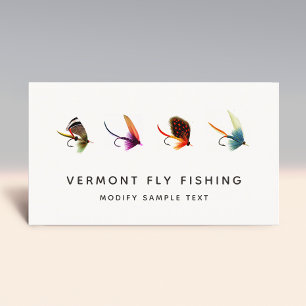 Flygfiske Flies, Professionell Fisherman Visitkort