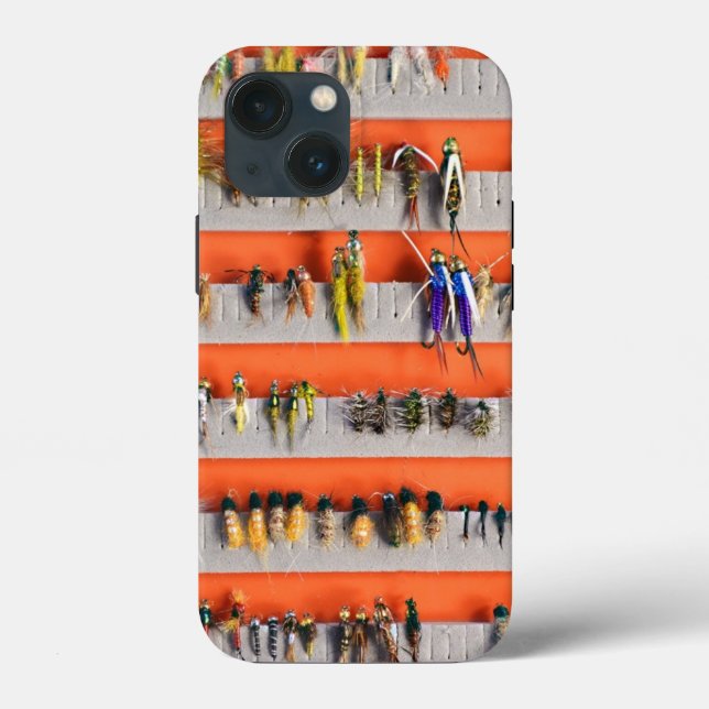 flygfiske Fly Box Nymphs iPhone 13 Mini Fodral (Baksida)