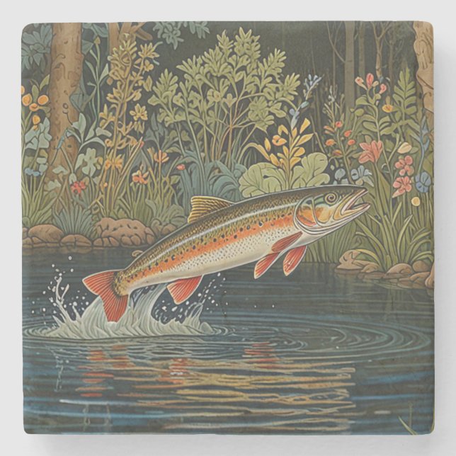 Flygfiske för fiske efter rustikfisk stenunderlägg (Framsidan)