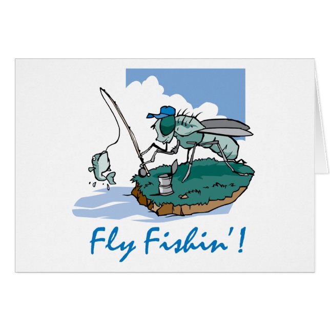 Flygfiske Hälsningskort (Framsidan Horizontal)