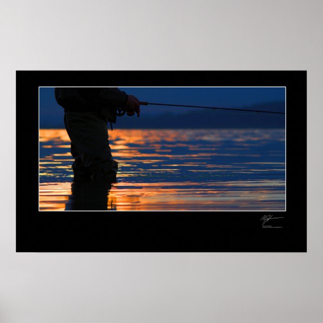 Flygfiske i danska kusten poster (Framsidan)